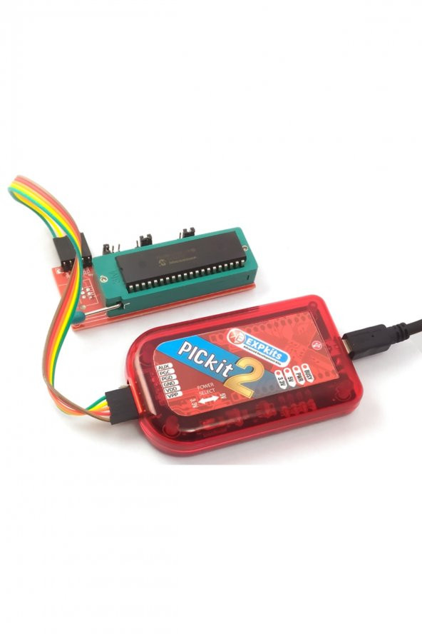 Expkits PICKIT2 Programlayıcı Hata Ayıklayıcı + Zif Adaptör - 2