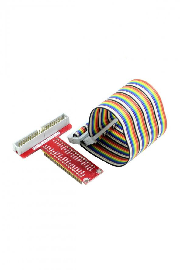 Raspberry Pi T Genişleme Kartı + 40 Pin Ribbon Kablo3b+ 4b 2 Model B B+ A+ Zero T-cobbler - 6