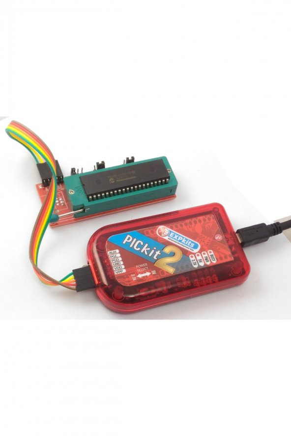 Expkits PICKIT2 Programlayıcı Hata Ayıklayıcı + Zif Adaptör - 5