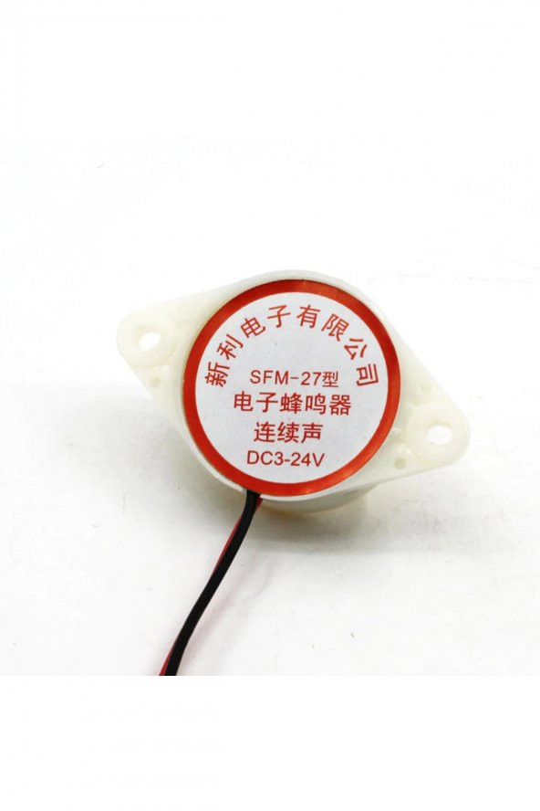 SFM-27 DC 3-24V 90DB Buzzer Aktif Buzzer Yüksek Beep Ses Üreteci  Yüksek Desibel Alarm Uyarıcı Acil - 2