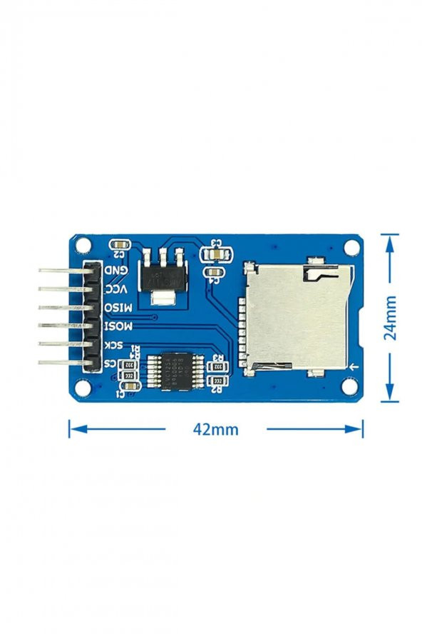 Micro Sd Kart Modülü  Hafıza Kartı TF Kart Microsd Bellek Memory SPI Okuyucu Mikro Sd 3.3V 5V