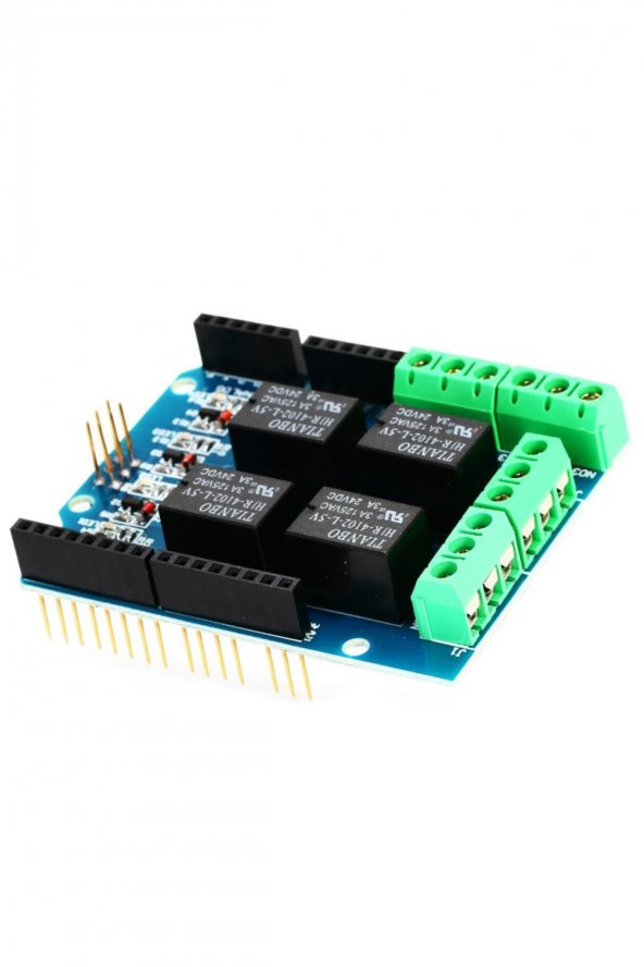 Arduino 4 Kanal Röle Shield  DC 24V 3A - 3