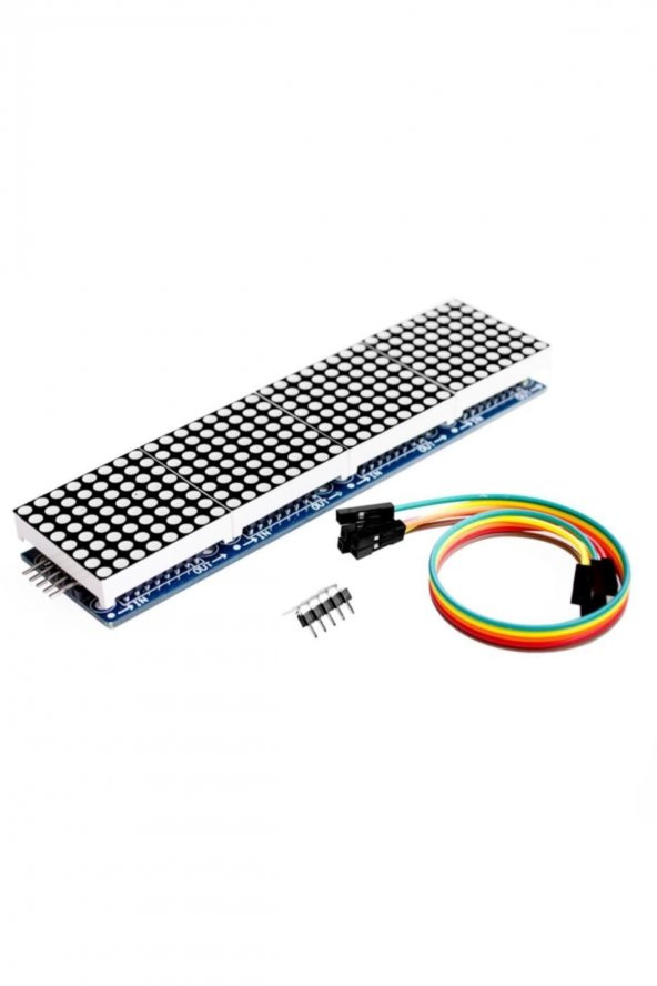 MAX7219 4 Adet 8x8 64 Nokta Led Matrix Modül  Dot Matrix 5V Ortak Katot Led Ekran Saat - 3