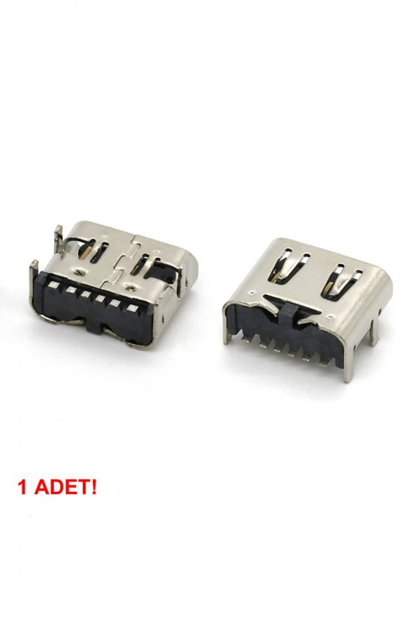 Type-C Usb Soket 6 Pin Smd USB 3.1 Cep Telefonu Elektronik Cihaz Usb Port Konnektör Şarj Soketi Dişi - 7