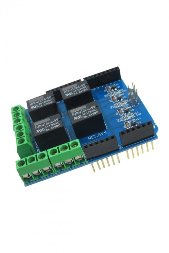 Arduino 4 Kanal Röle Shield  DC 24V 3A - 7