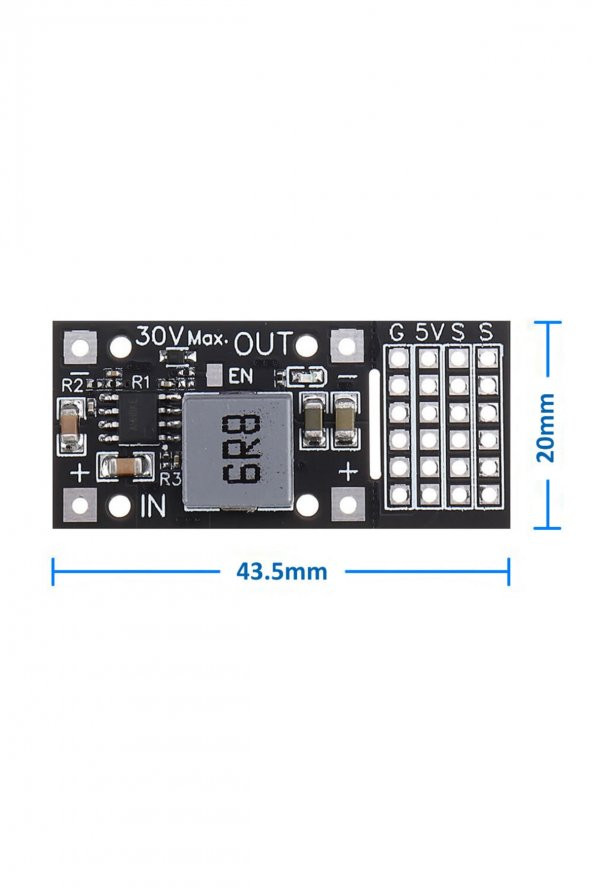 MP2482 Modül 24V to 5V 5A Voltaj Düşürücü Modül  6 Kanal Servo Motor Sürücü Regülatör Güç Kaynağı - 3