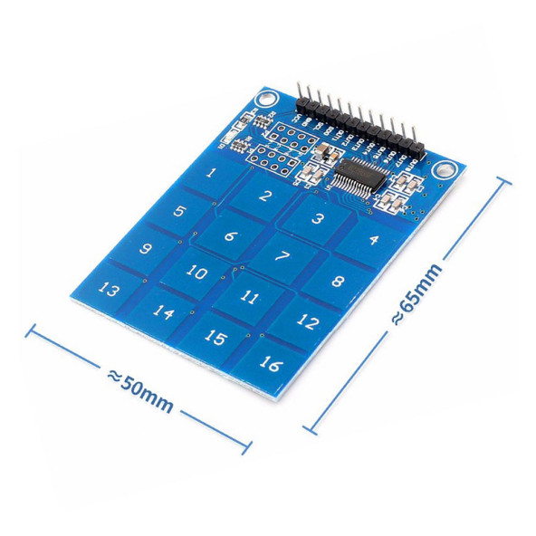 TTP229 16 Buton Dokunmatik Sensör Modülü Kapasitif Dijital Tuş Algılayıcı Anahtar Keypad Keyboard HMI Menü