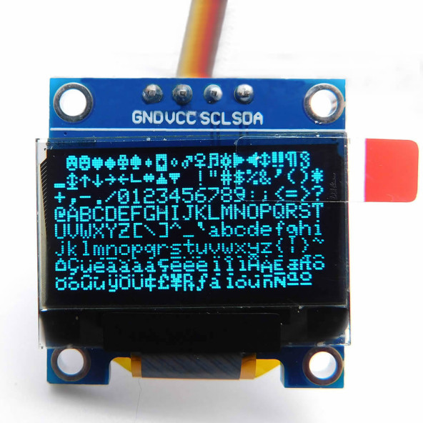 0.96 Inch Mavi Oled Lcd Modül 128x64 Pixel IIC I2C Seri 0.96 Ekran Gösterge SSD1306 3.3V 5V Matrix Display - 3