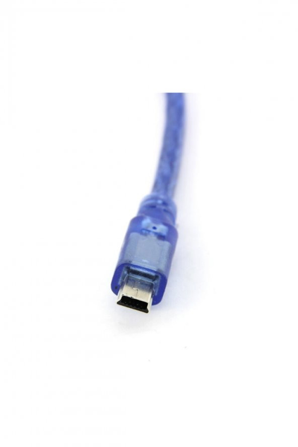 30cm Mini Usb Kablo Mavi 480 Mbps USB 2.0 Hot Swap - 3