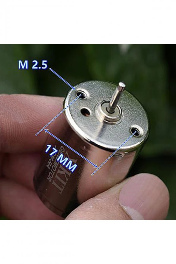 XGM-RA DC Motor 2100 Rpm Micro Akım Nikel Kaplama Metal Fırça - 3