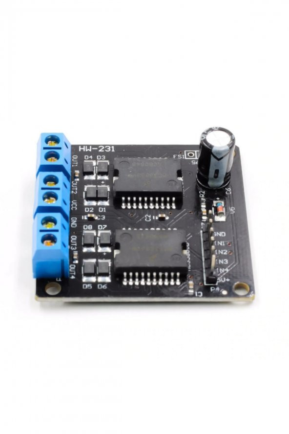 Dual MC33886 Motor Sürücü Modül 40V 5A Akıllı Robot Araba - 2