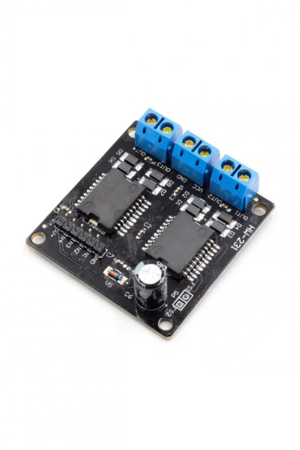 Dual MC33886 Motor Sürücü Modül 40V 5A Akıllı Robot Araba - 4