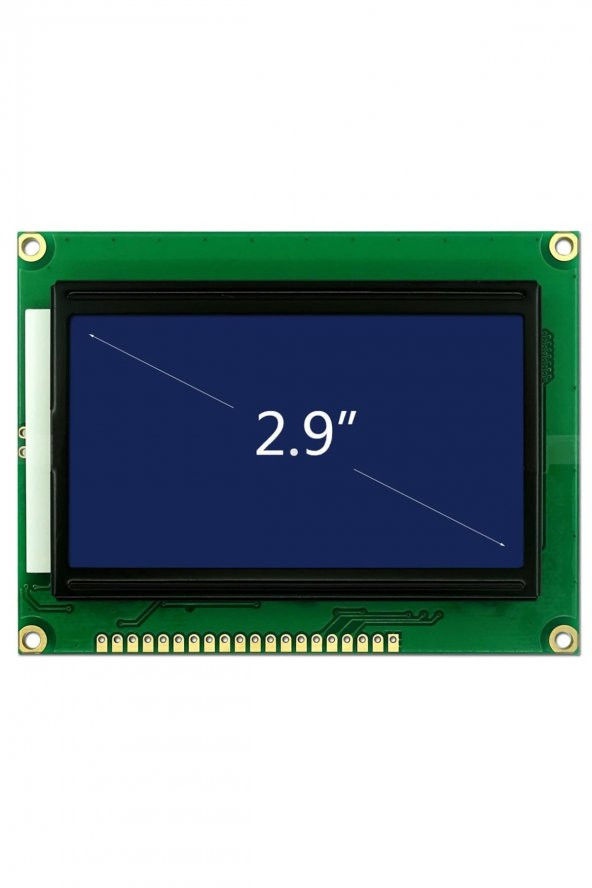 2.9 Inch 12864B V2.0 Mavi Glcd Modül  Spi 5V 128x64 Pixel Grafik Lcd Display Ekran - 2