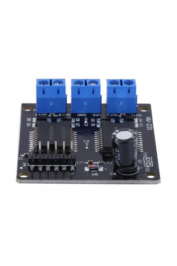 Dual MC33886 Motor Sürücü Modül 40V 5A Akıllı Robot Araba - 5