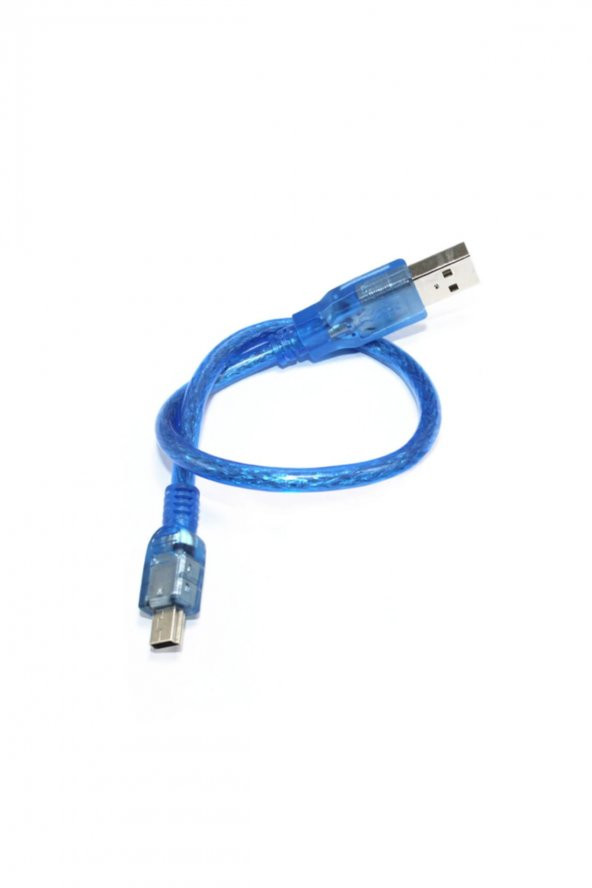30cm Mini Usb Kablo Mavi 480 Mbps USB 2.0 Hot Swap - 5