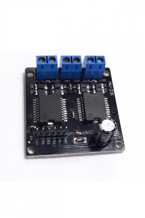 Dual MC33886 Motor Sürücü Modül 40V 5A Akıllı Robot Araba - 7