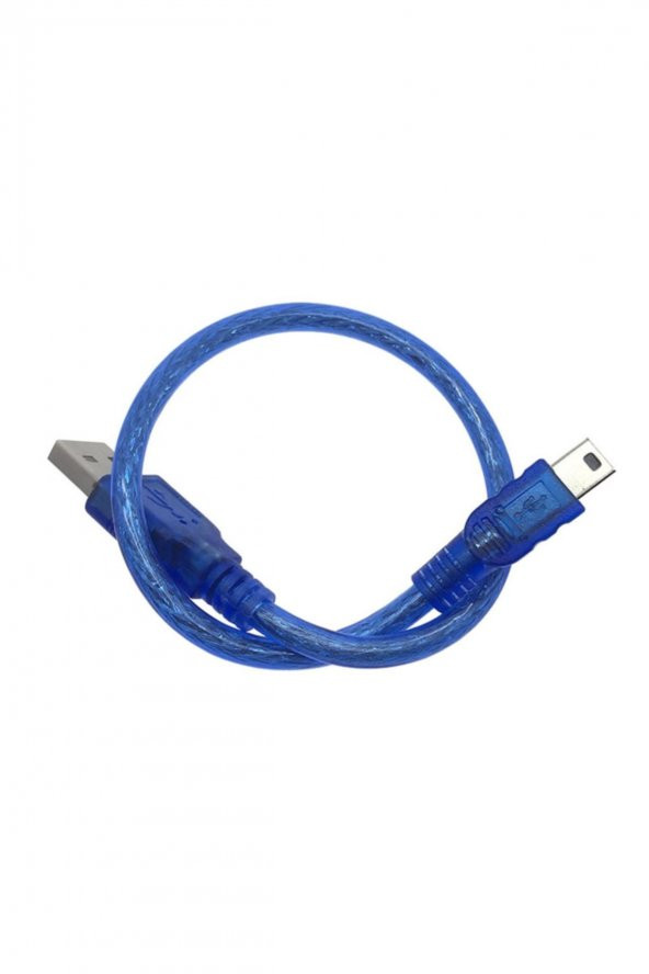 30cm Mini Usb Kablo Mavi 480 Mbps USB 2.0 Hot Swap - 7