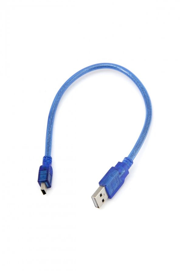 30cm Mini Usb Kablo Mavi 480 Mbps USB 2.0 Hot Swap - 8