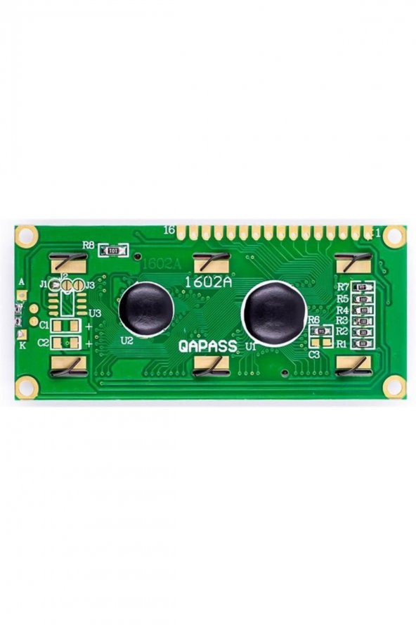 1602A 2x16 Yeşil Karakter LCD Modül  Display Ekran 5V Beyaz Arka ışık 16X2 16 X 2 Standart Sol Üst - 7
