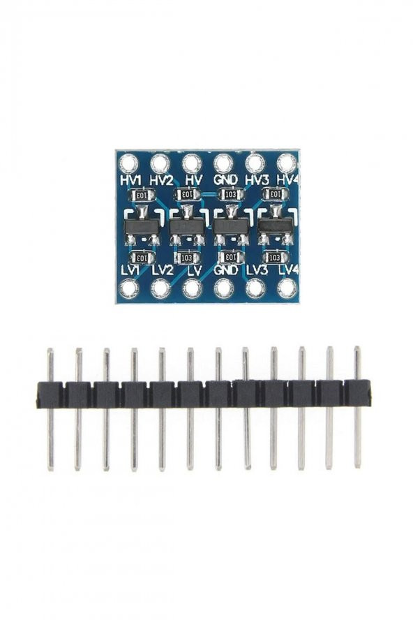 4 Kanal 2 Yönlü Lojik Seviye Dönüştürücü  5V 3.3V Sinyal Uygunlaştırıcı IIC I2C SPI UART