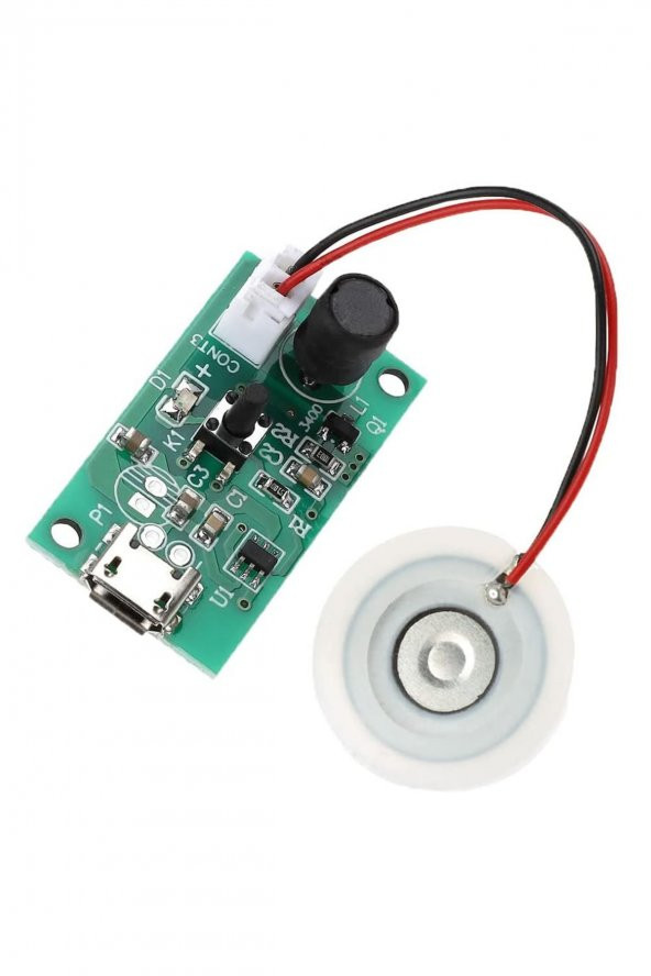 Micro Usb Ultrasonik Nem Üretici Devre Seramik Disk Transducer 5V 2W Soğuk Buhar Sis Duman Atomizer - 6