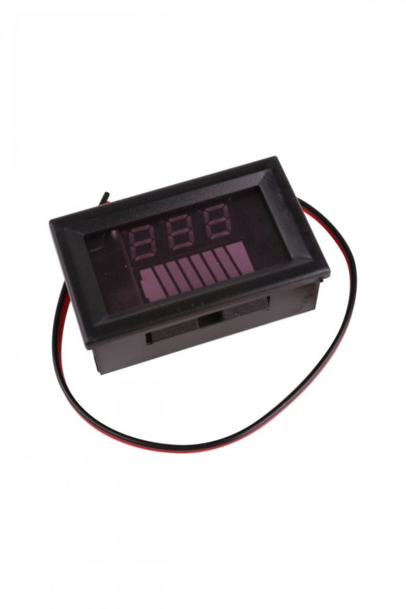 Akü Kapasite Göstergesi Voltmetreli Pil Batarya Akü  12V 24V 36V - 6