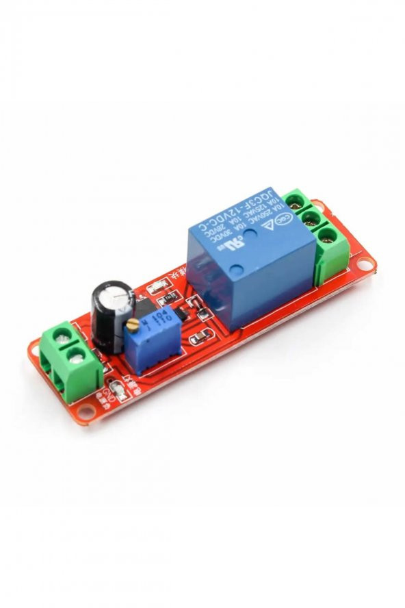 DC 12V NE555 Zaman Gecikmeli Röle Modül 0-10 Saniye Süre Ayarlanabilir 220V 10A Anahtar Kontrol Lamba Motor - 7
