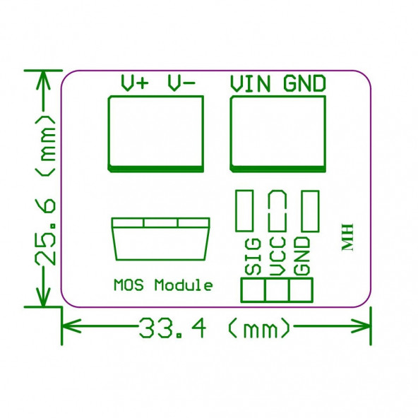 IRF520 MOSFET Sürücü Kartı - 7