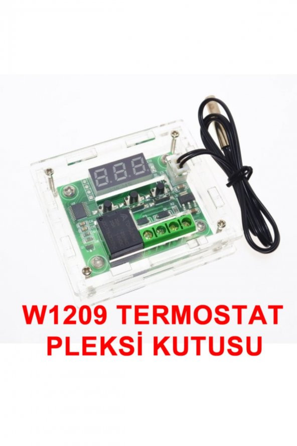 W1209 Termostat İçin Pleksi Kutu