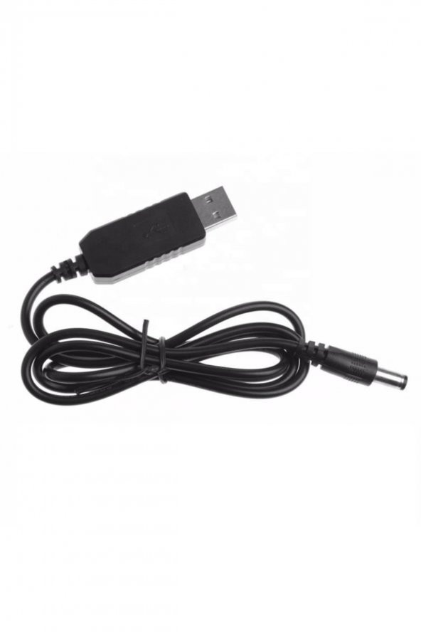 5V to 12V Kablolu Voltaj Yükseltici USB 700mA Adaptör Soket Modem - 7
