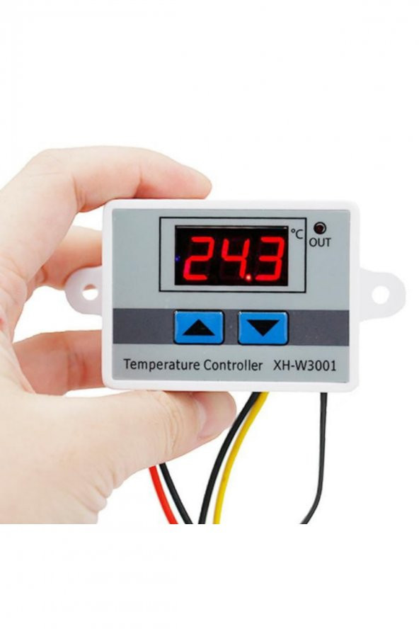 XH-W3001 AC 220V Dijital Termostat  Kuluçka Pet Akvaryum Isıtıcı Soğutucu Kazan Dondurucu Buzdolabı - 3