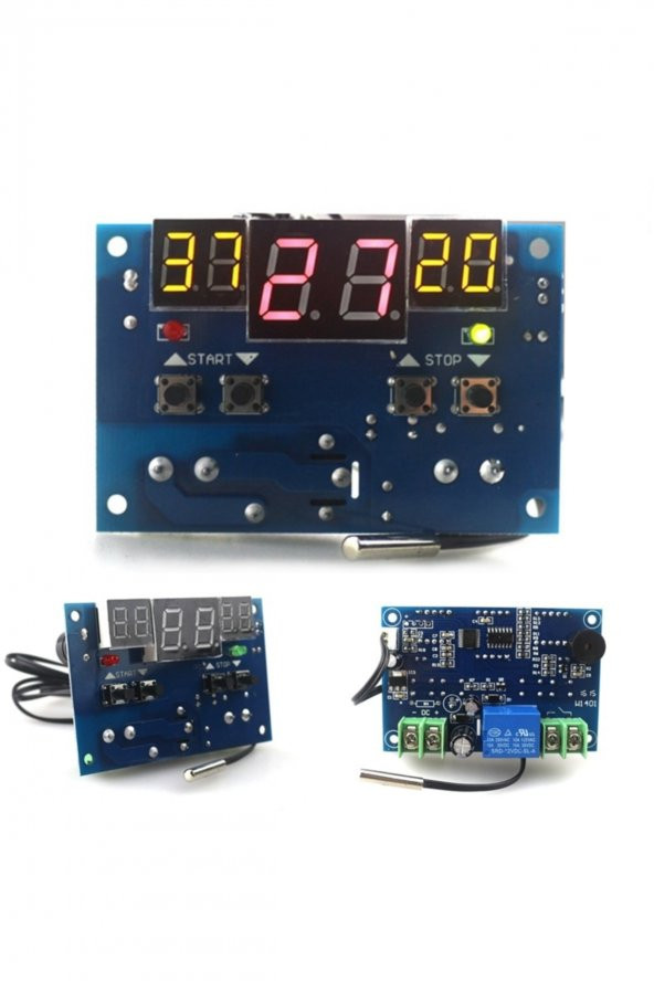 W1401 Termostatı 12V Dijital Termostat Kuluçka Akvaryum Buzdolabı - 7