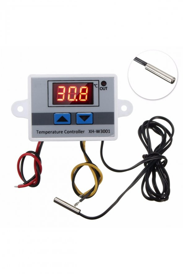 XH-W3001 AC 220V Dijital Termostat  Kuluçka Pet Akvaryum Isıtıcı Soğutucu Kazan Dondurucu Buzdolabı - 7