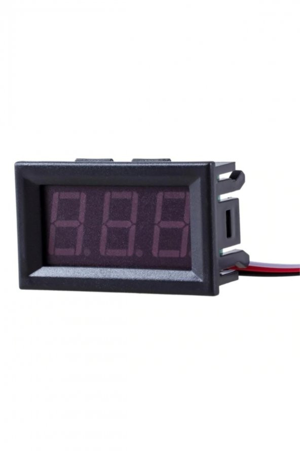 3 Telli 0.56 inch DC 4-30V Panel Tip Dijital Mavi Voltmetre - 2