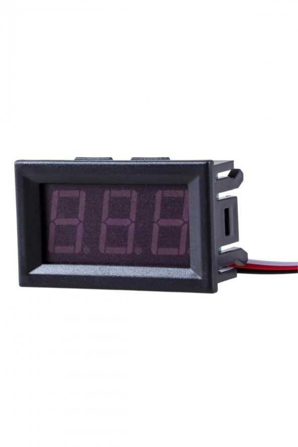 0.56 inch DC 0-30V Dijital Voltmetre Kırmızı  3 Telli 0.56  DC 0-30V Panel Tip Kırmızı Volt Besleme - 3