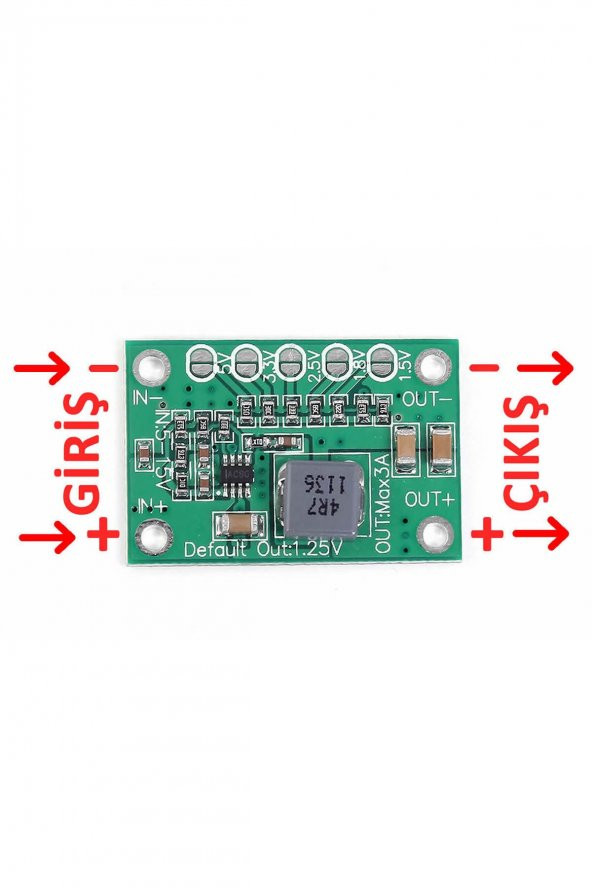 5-16V 3A Voltaj Düşürücü Modül CA-1235  DC DC Çevirici Ayarlanabilir Güç Kaynağı Step Down Power