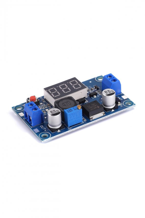 Voltmetreli LM2596 Ayarlanabilir 3A Güç Kaynağı  Voltaj Düşürür - 6