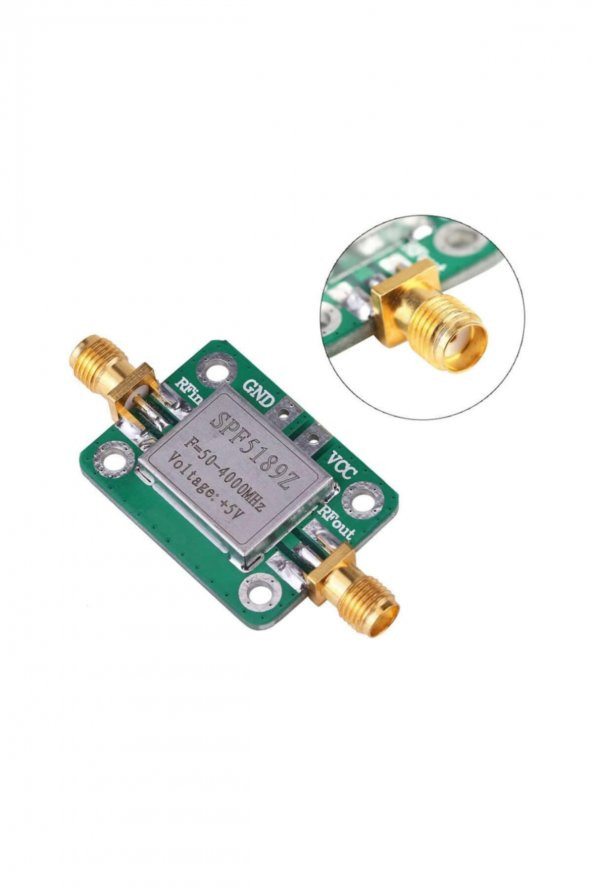 SPF5189Z 50-4000MHz RF Amplikatör 20dB LNA Sinyal Kuvvetlendirici Düşük Gürültülü Geniş Band Dişi Sma - 3