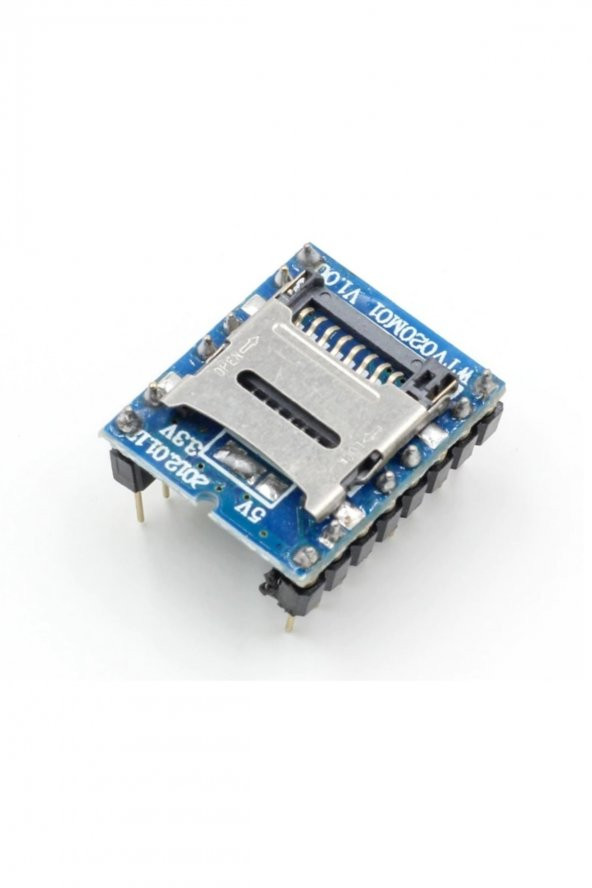 WTV020 Mini Mp3 Wav Player Modülü  Micro Sd 1G TF Kart Ses Müzik Çalma Kartı16 Bit PWM DAC 3W - 3