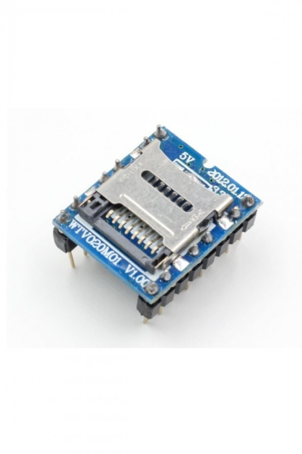 WTV020 Mini Mp3 Wav Player Modülü  Micro Sd 1G TF Kart Ses Müzik Çalma Kartı16 Bit PWM DAC 3W - 4