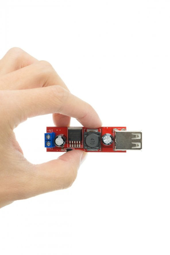 LM2596 Dual USB Power Modül Voltaj Düşürücü Mp3 Mobil Güç Kaynağı - 4