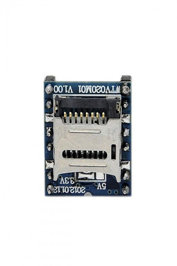 WTV020 Mini Mp3 Wav Player Modülü  Micro Sd 1G TF Kart Ses Müzik Çalma Kartı16 Bit PWM DAC 3W - 6