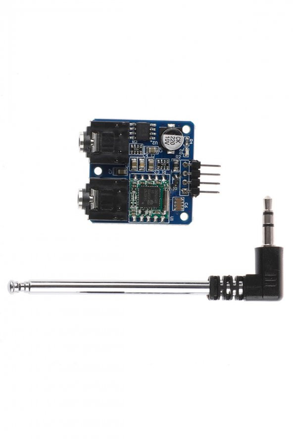 TEA5767 FM Stereo Radyo Alıcı Modülü + Anten  I2C Dijital Programlanabilir Düşük Güç 76Mhz-108Mhz - 3