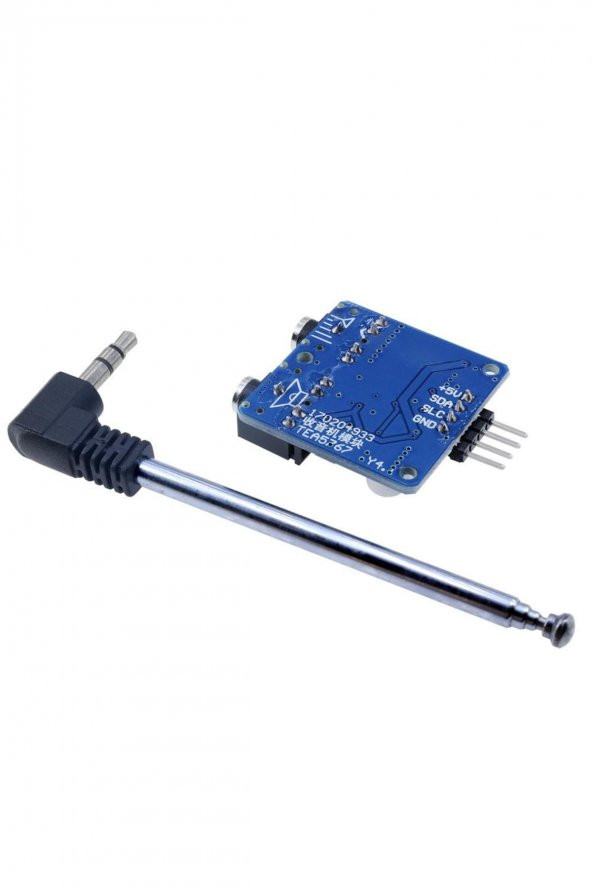 TEA5767 FM Stereo Radyo Alıcı Modülü + Anten  I2C Dijital Programlanabilir Düşük Güç 76Mhz-108Mhz - 7