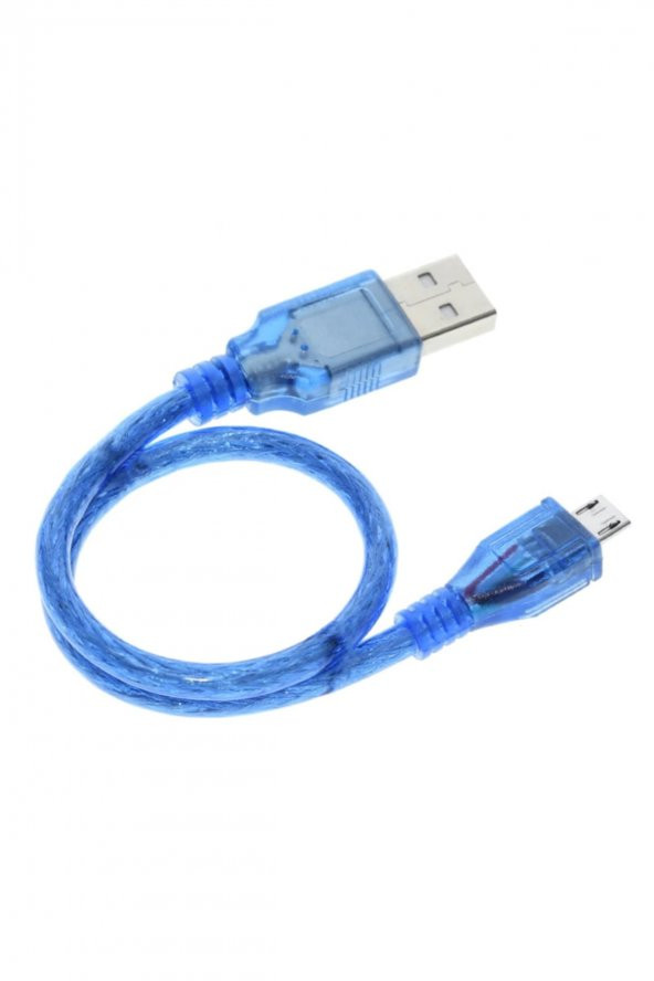 30cm Micro Usb Kablo Mavi 480 Mbps USB 2.0 Hot Swap - 4