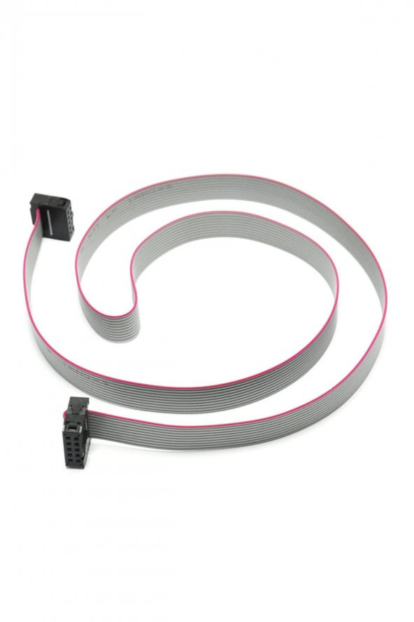 70cm 10 Pin IDC Flat Kablo Ribbon ISP AVR ARM SWD JTAG Programlam