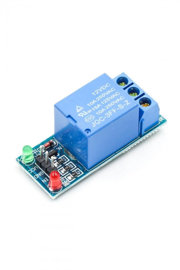 1 Kanal 12V Röle Modül AC 250V 10A Arduino - Resim 4