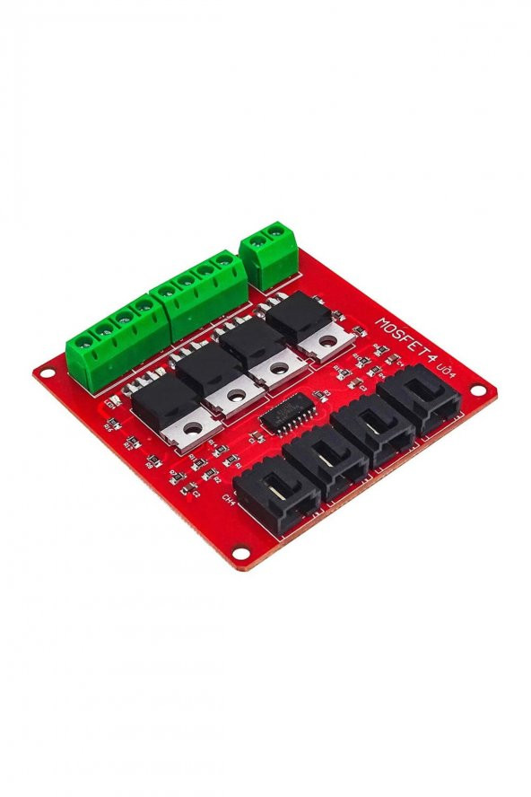 4 Kanal Mosfet Sürücü Modül Pwm Hız Kontrol Motor Selenoid Valf Anahtar Led Lamba Dimmer - 4