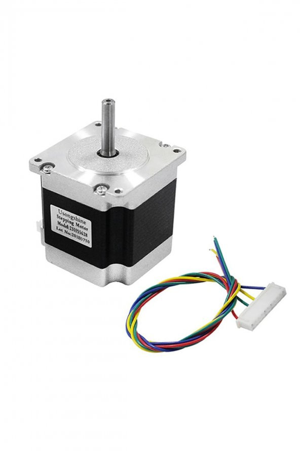 23HS5628 Nema 23 Step Motor 1.26Nm 2.8V 2.8A D Mil 2 Faz 1.8 Derece 200 Adım 3D Yazıcı Printer - 4