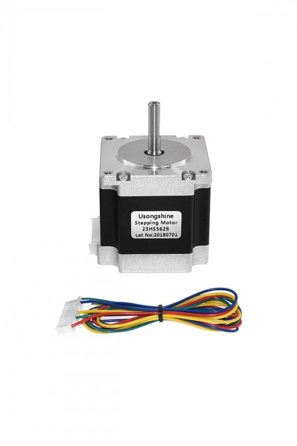 23HS5628 Nema 23 Step Motor 1.26Nm 2.8V 2.8A D Mil 2 Faz 1.8 Derece 200 Adım 3D Yazıcı Printer - 5